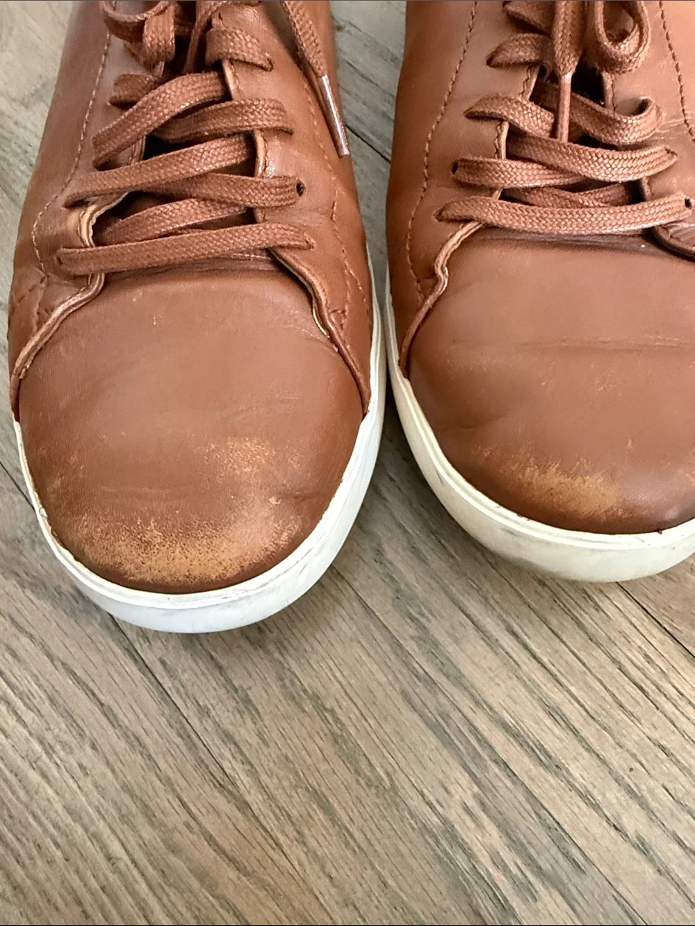 Cole Haan Men's Tan Leather Lace-Up Sneakers